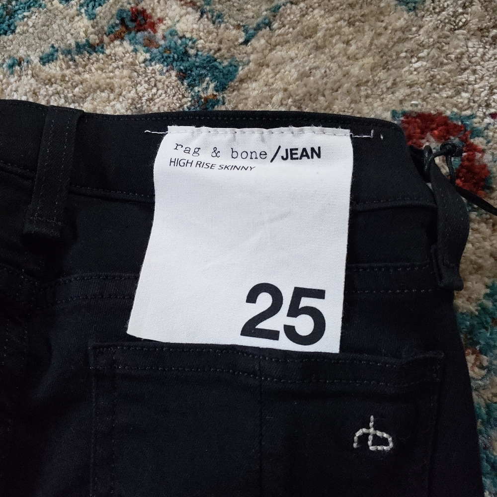 Rag & Bone black jeans skinny high waisted